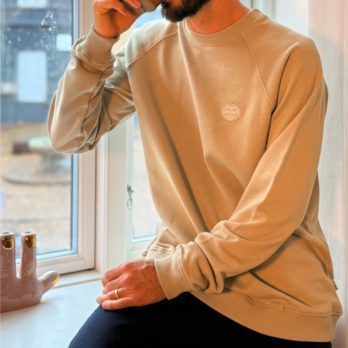 Globe men`s raglan crewneck