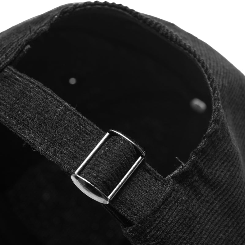 Low profile corduroy cap