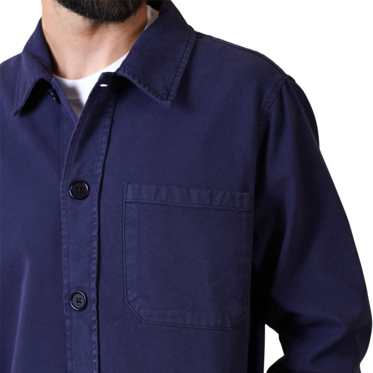 twill men`s overshirt