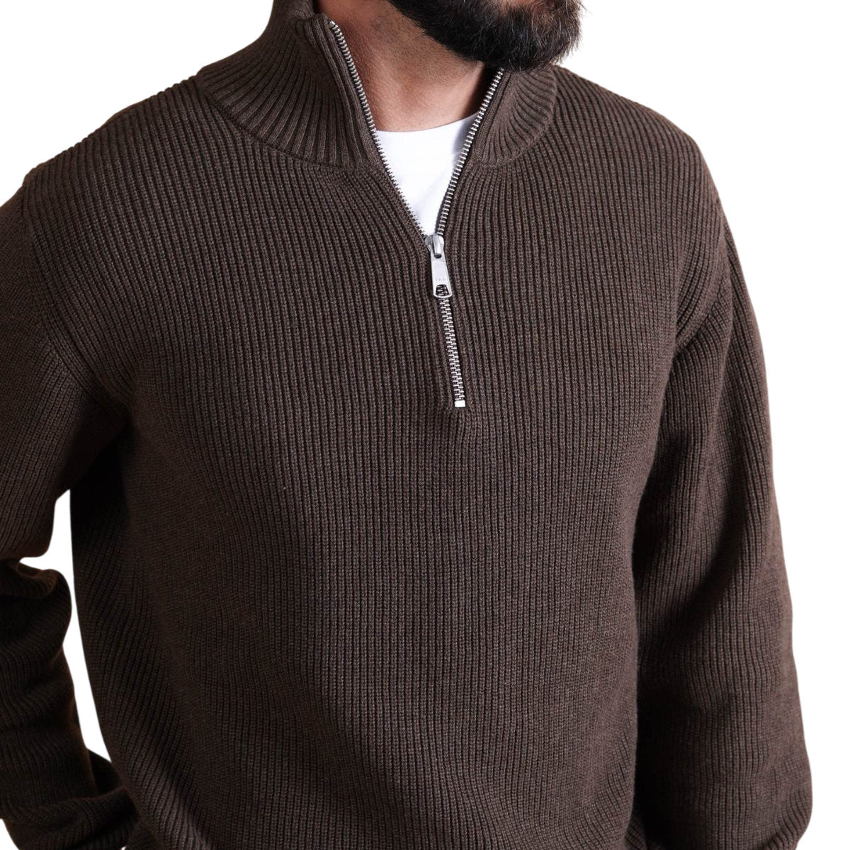 Half zip organic cotton