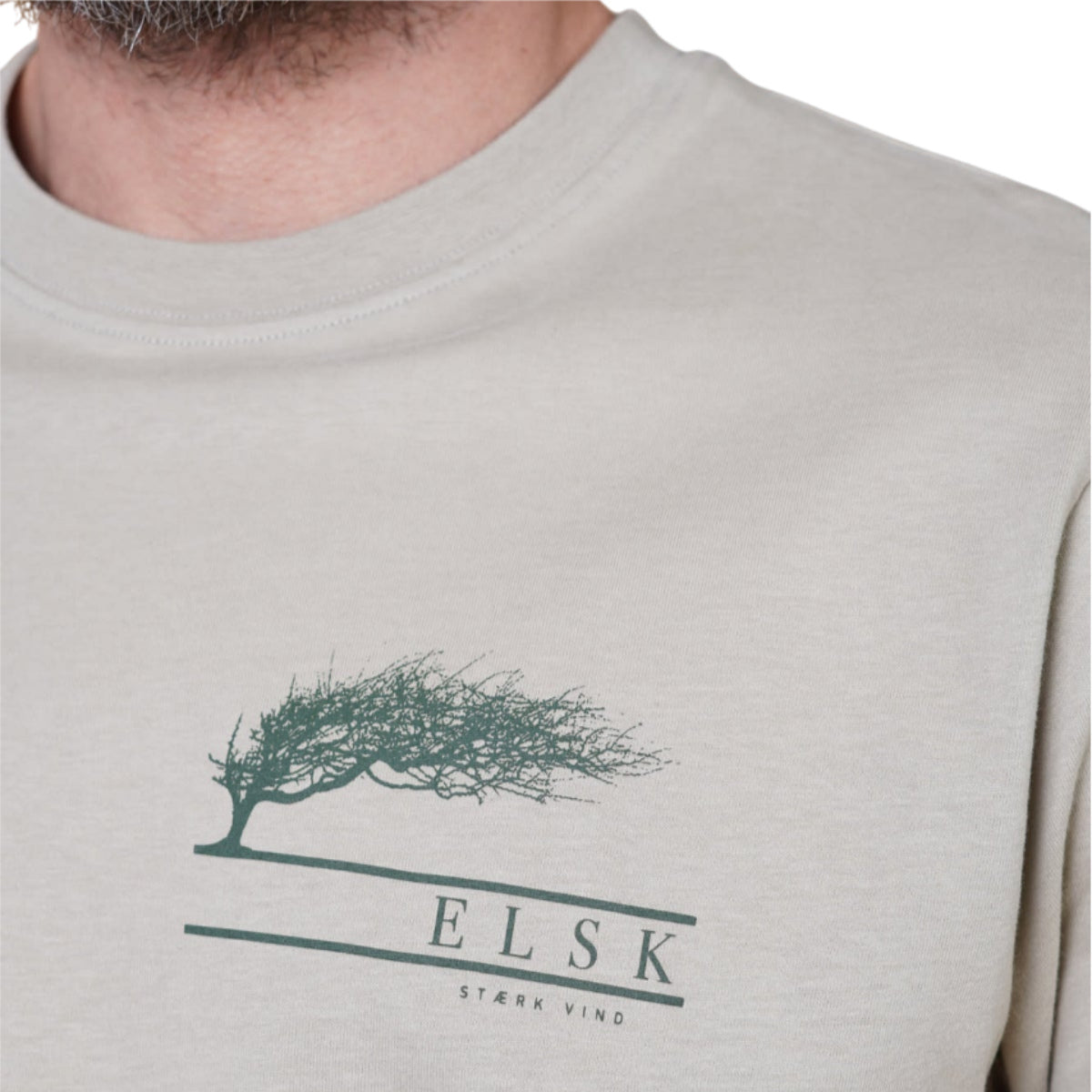 Stræk vind brushed t-shirt