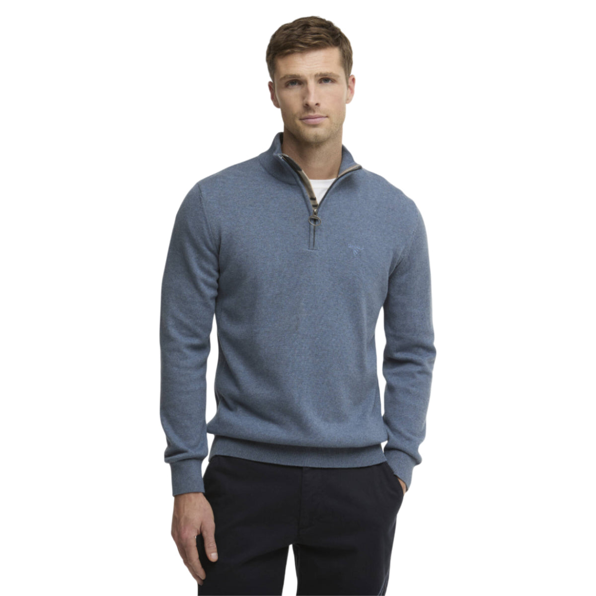Cotton half zip