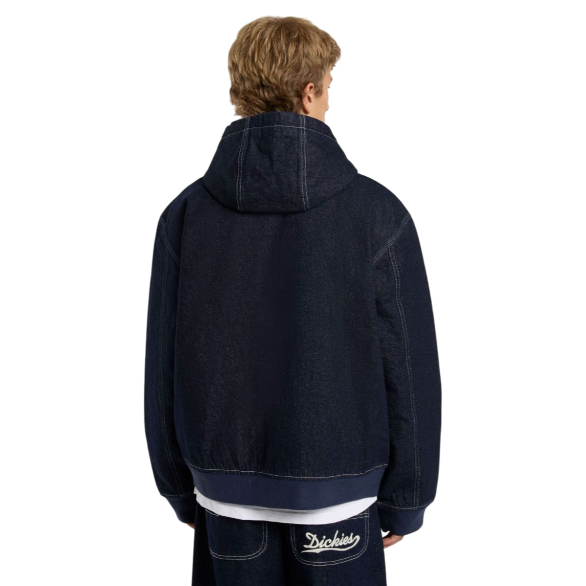 Hooded denim jacket