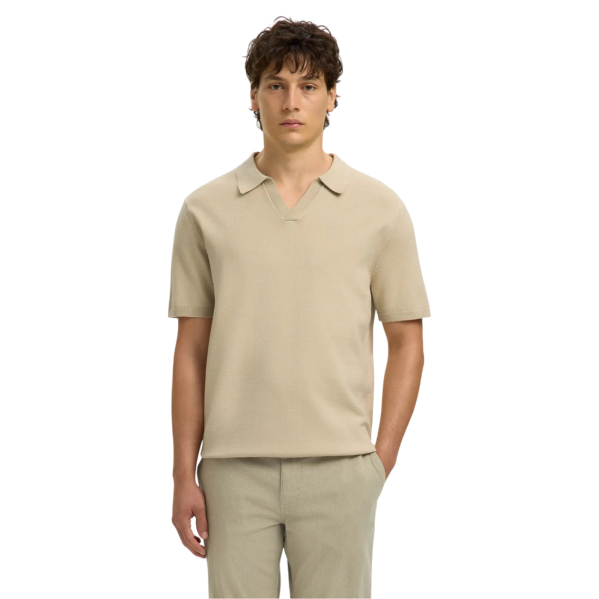 Teller knit polo