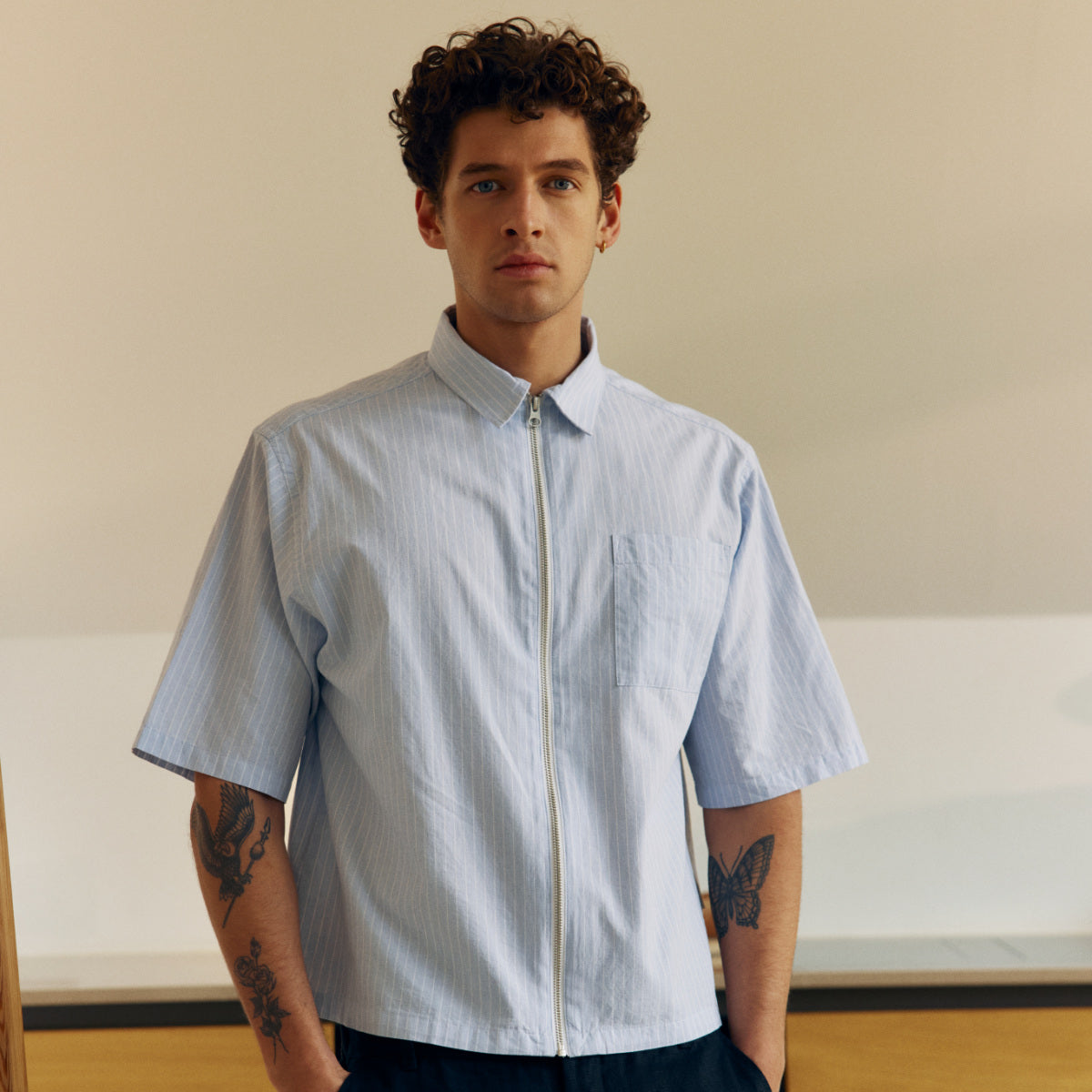 Weslin Striped relaxed shirt