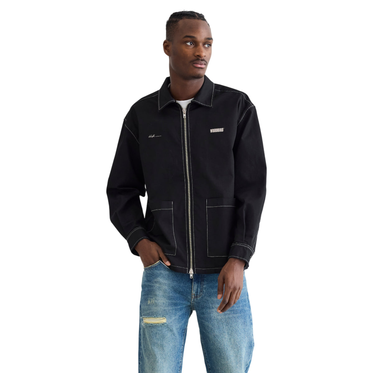 Tuck zip shirt