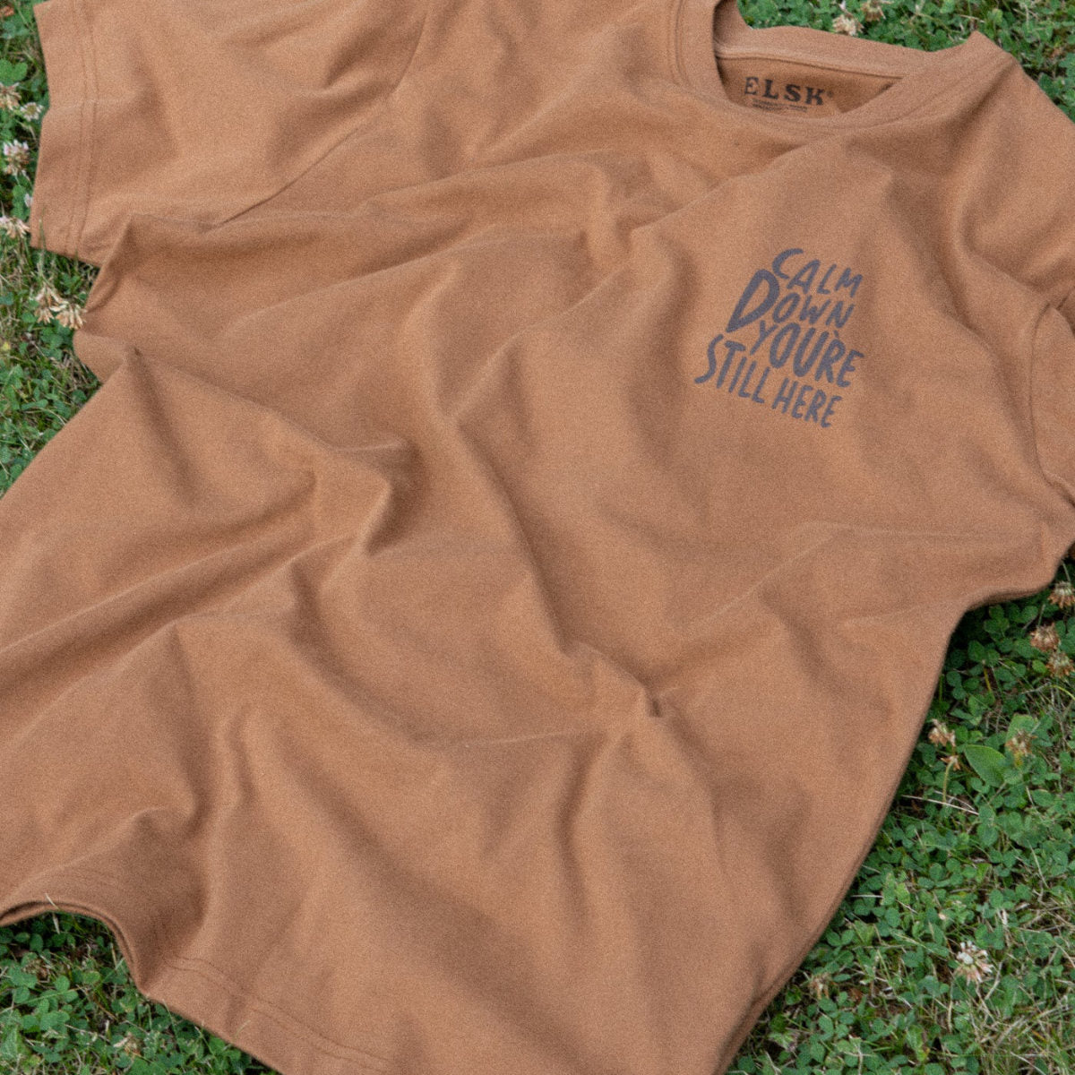 Calm down ch men's brushed t-shirt