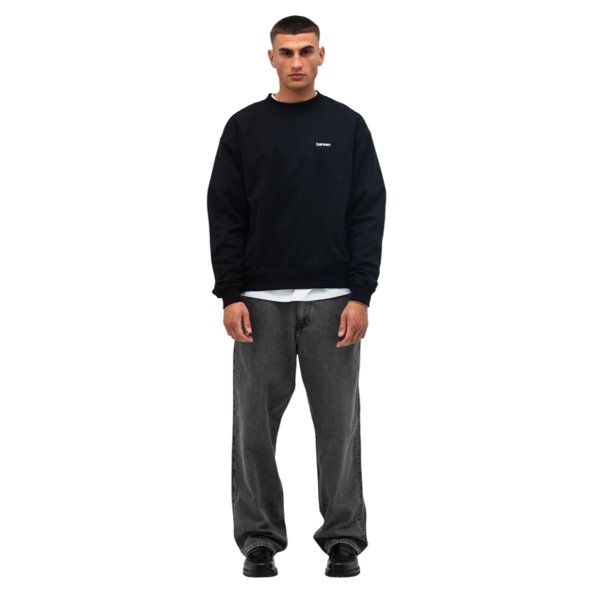 Oversize crewneck logo