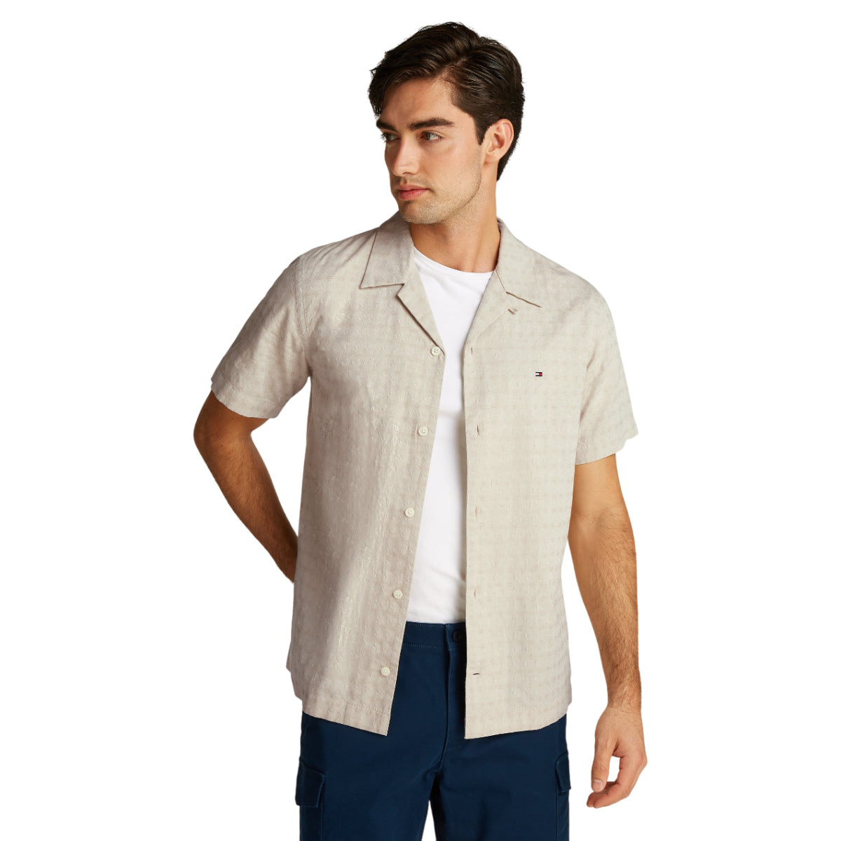 cotton linen dobby