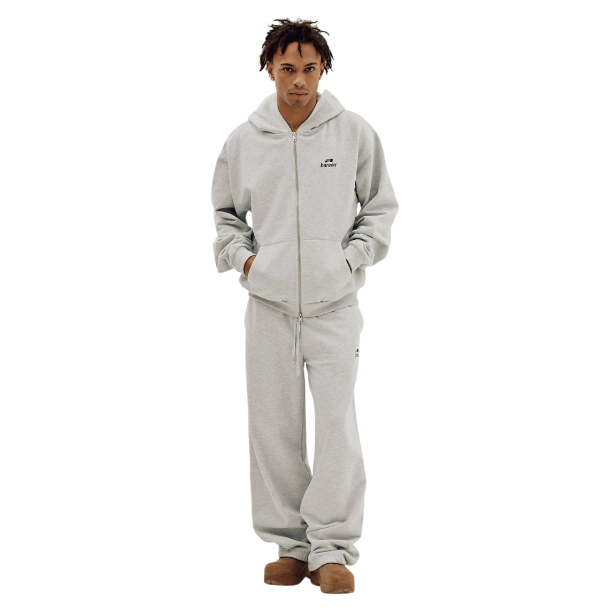 Oversized zip hoodie logo
