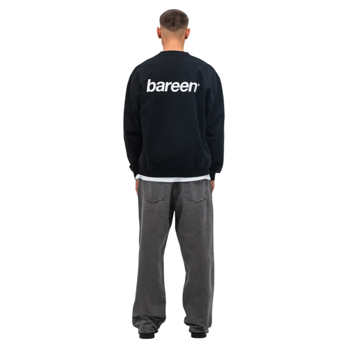 Oversize crewneck logo