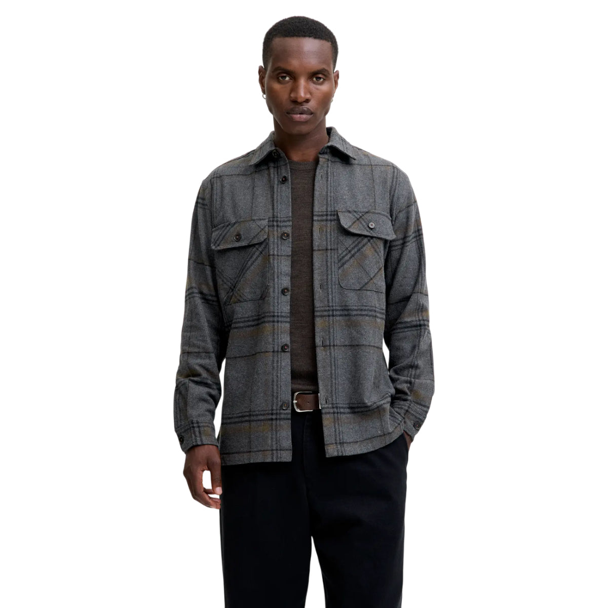 Jprrayle melange check L/S