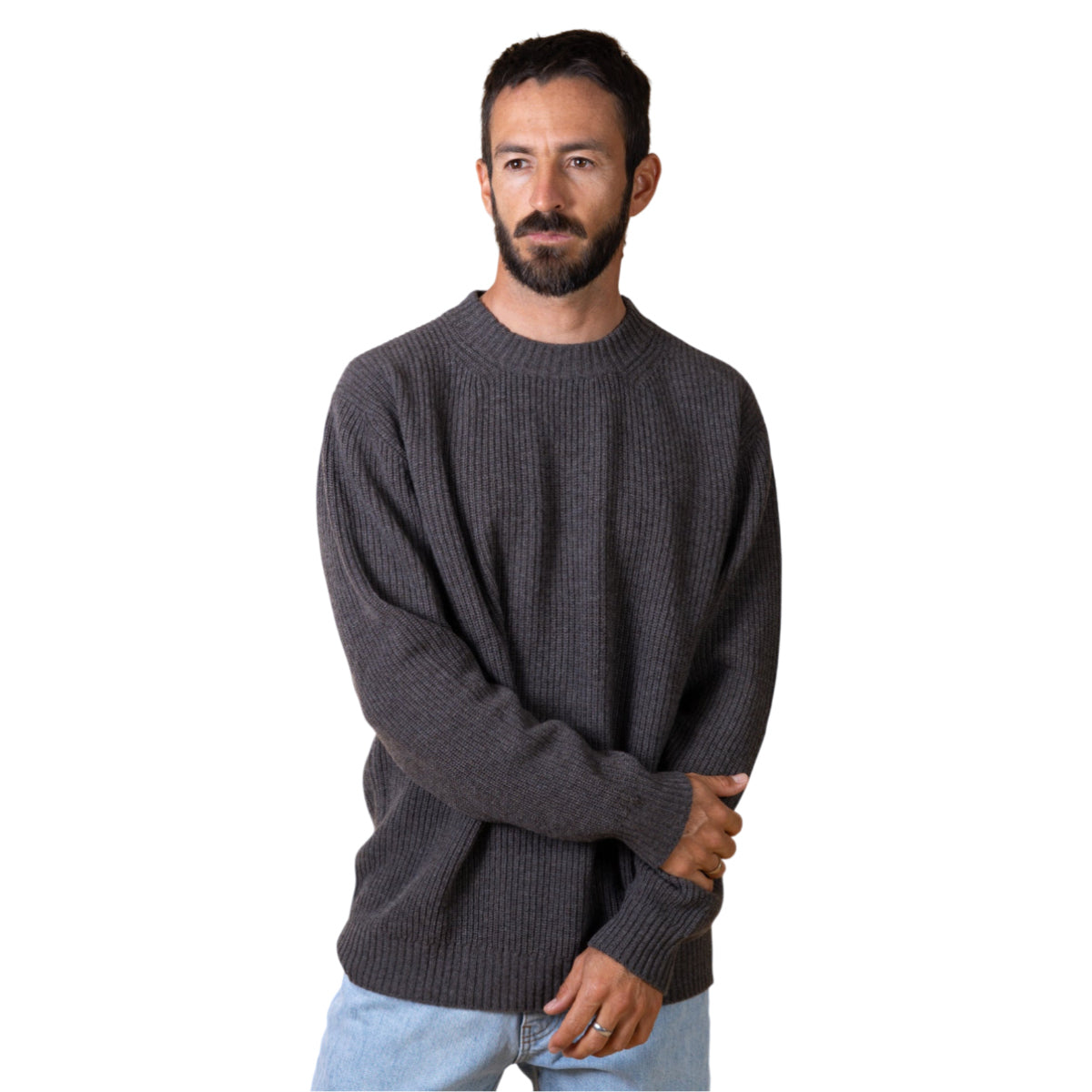 Roundneck men´s recycled wool