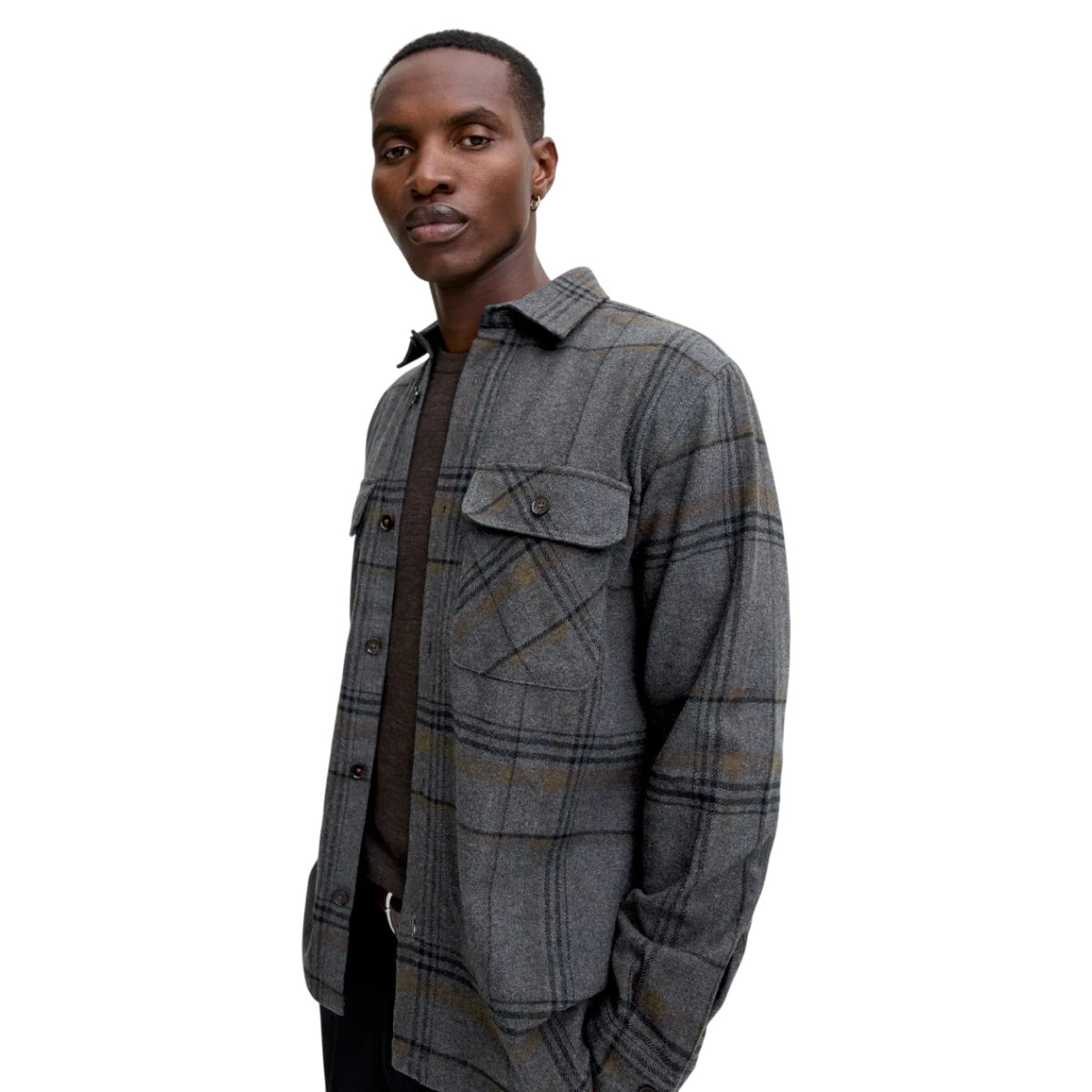 Jprrayle melange check L/S