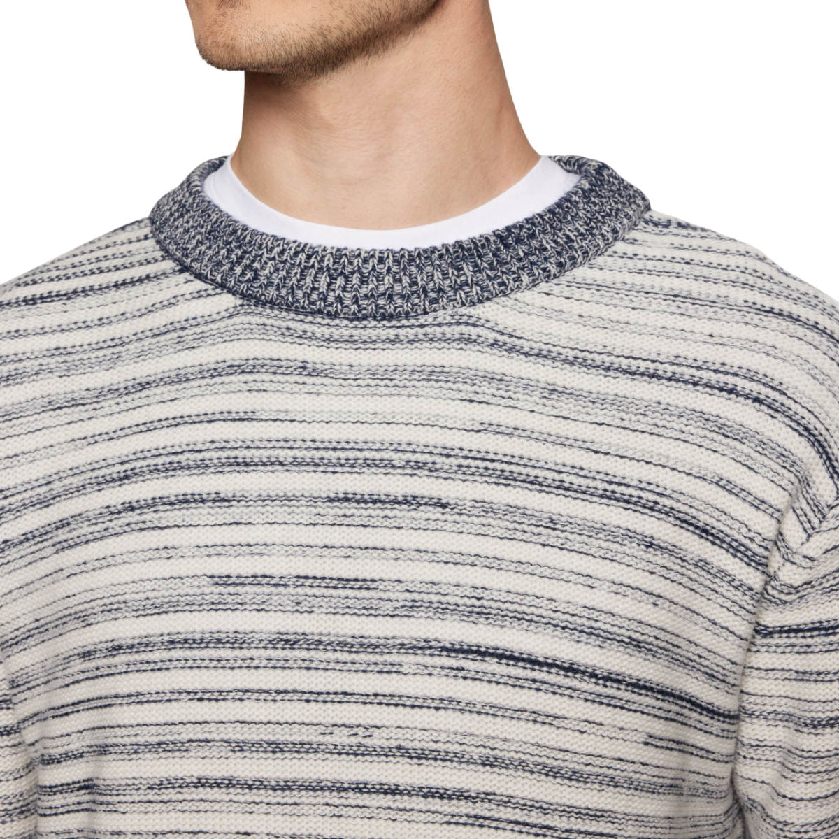 Usher reversed striped knit