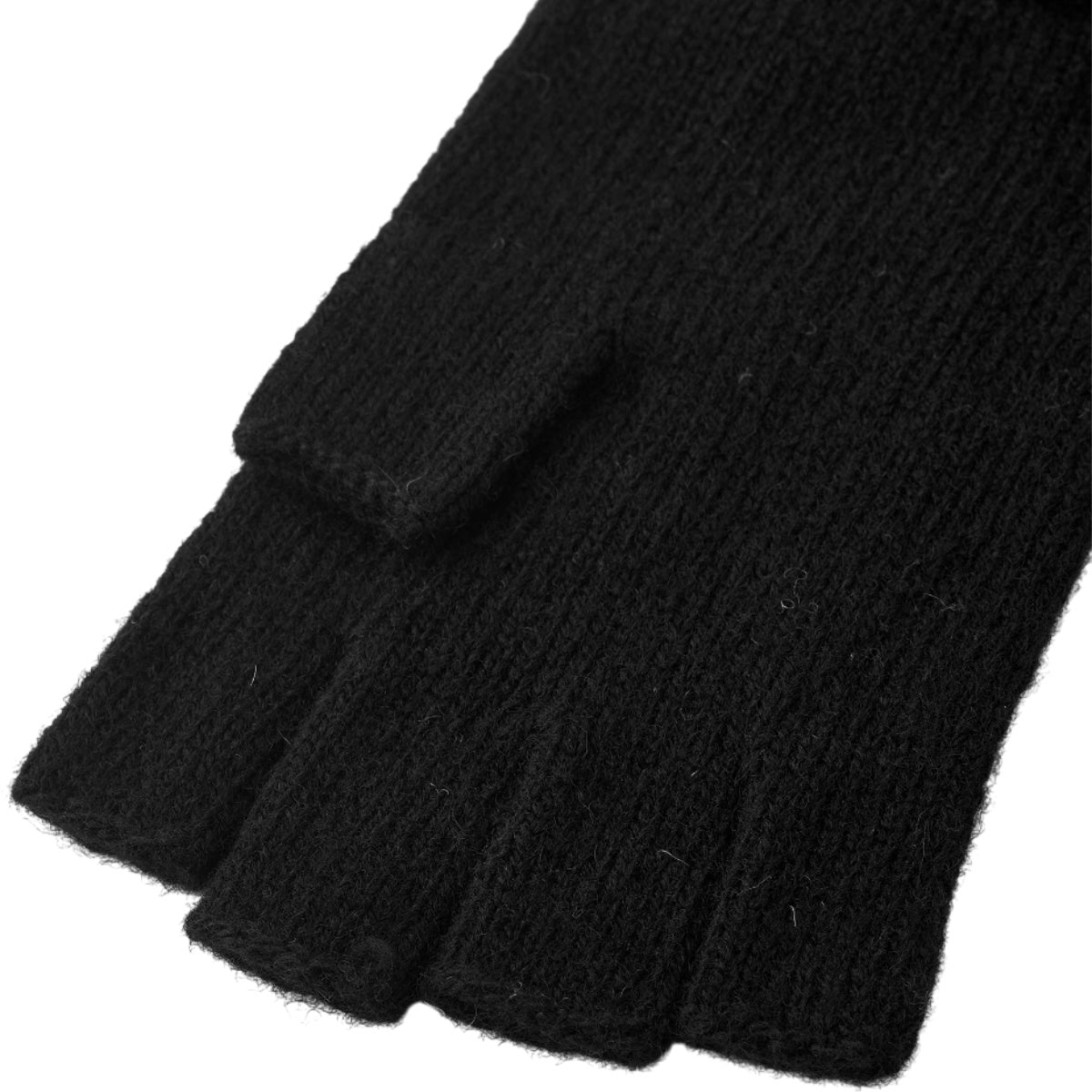 Raggwool half finger handsker