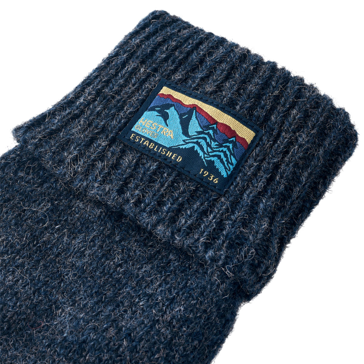 Raggwool half finger handsker