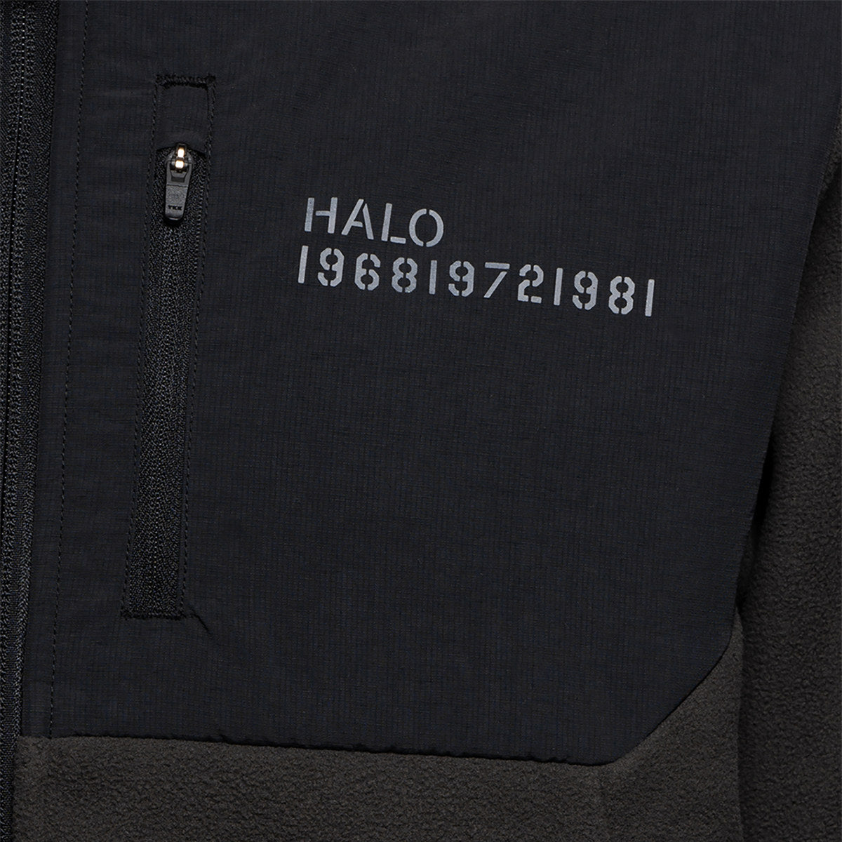 Blocked zip fleece