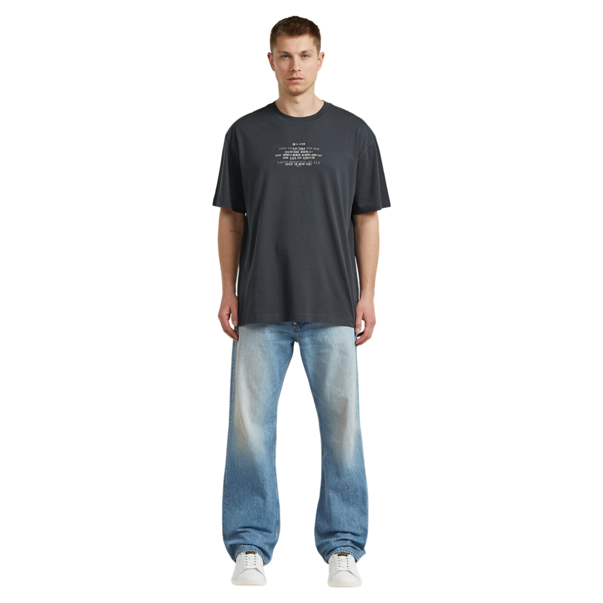 Multi text relaxed tee