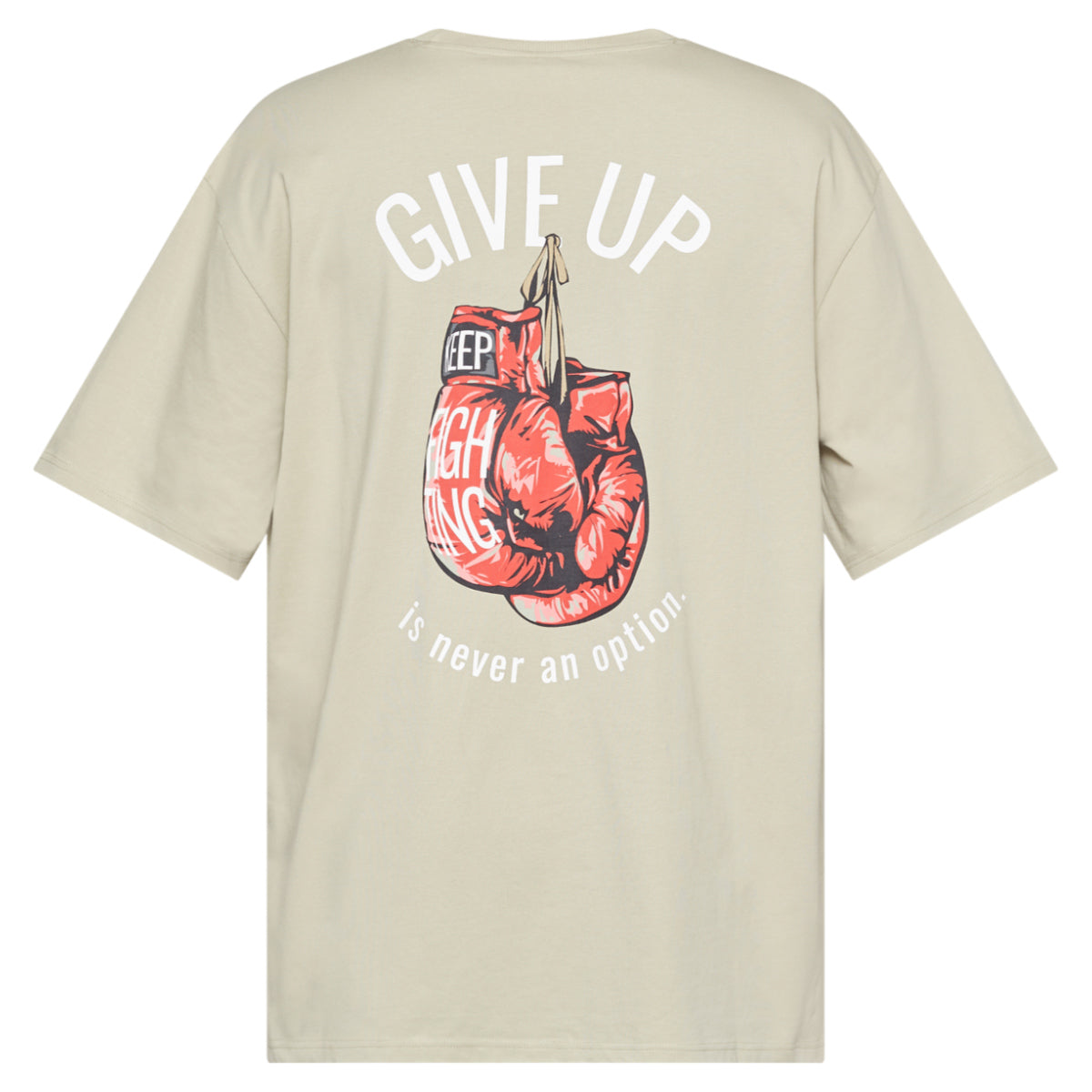 Never give up tee