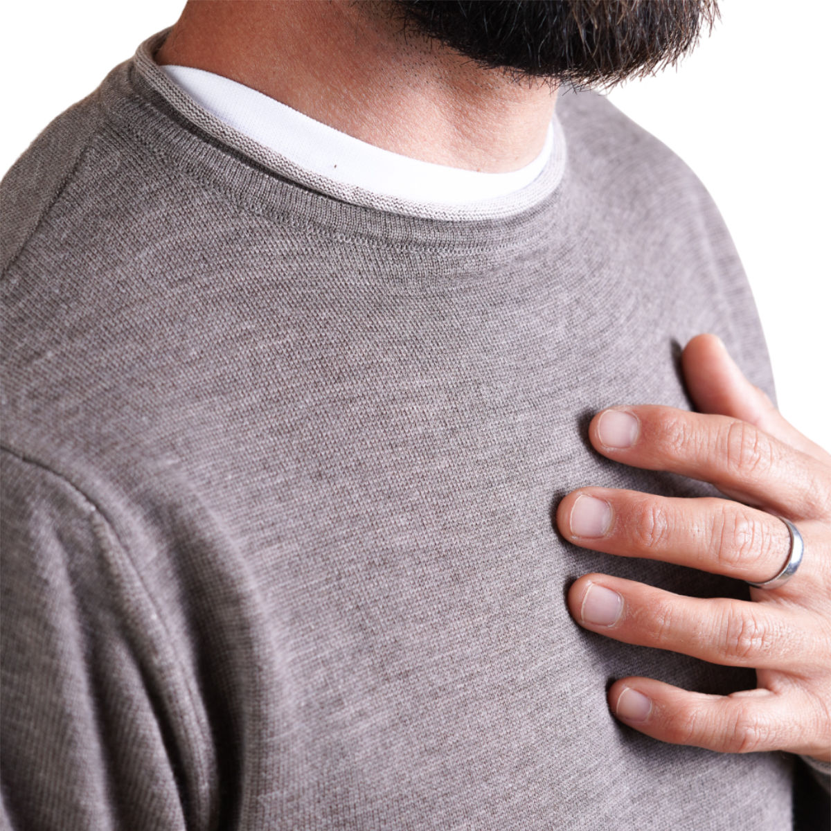 Hybrid men`s double knit