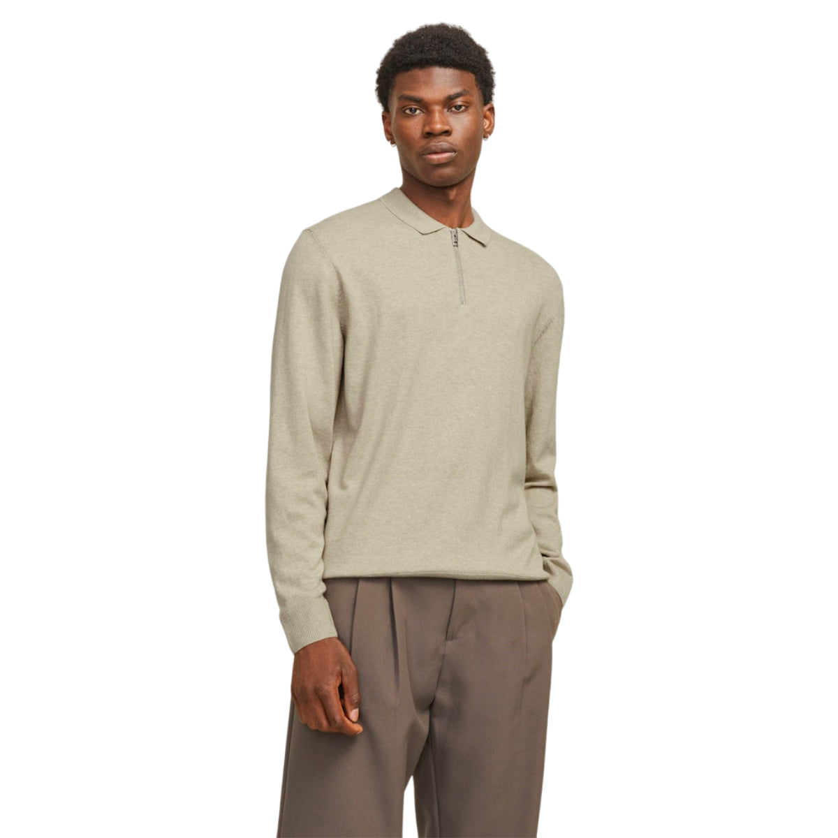 JJEEmil Kint polo half zip