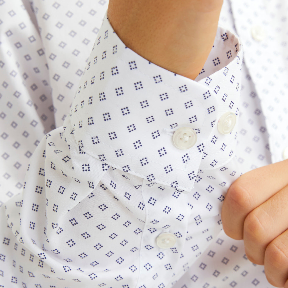 Alex print shirt LS jnr