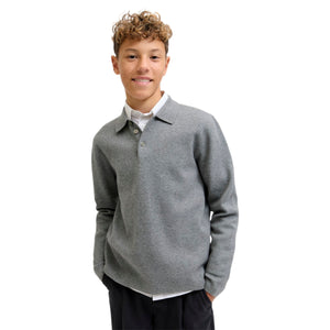 Jprblabradfort knit polo ln