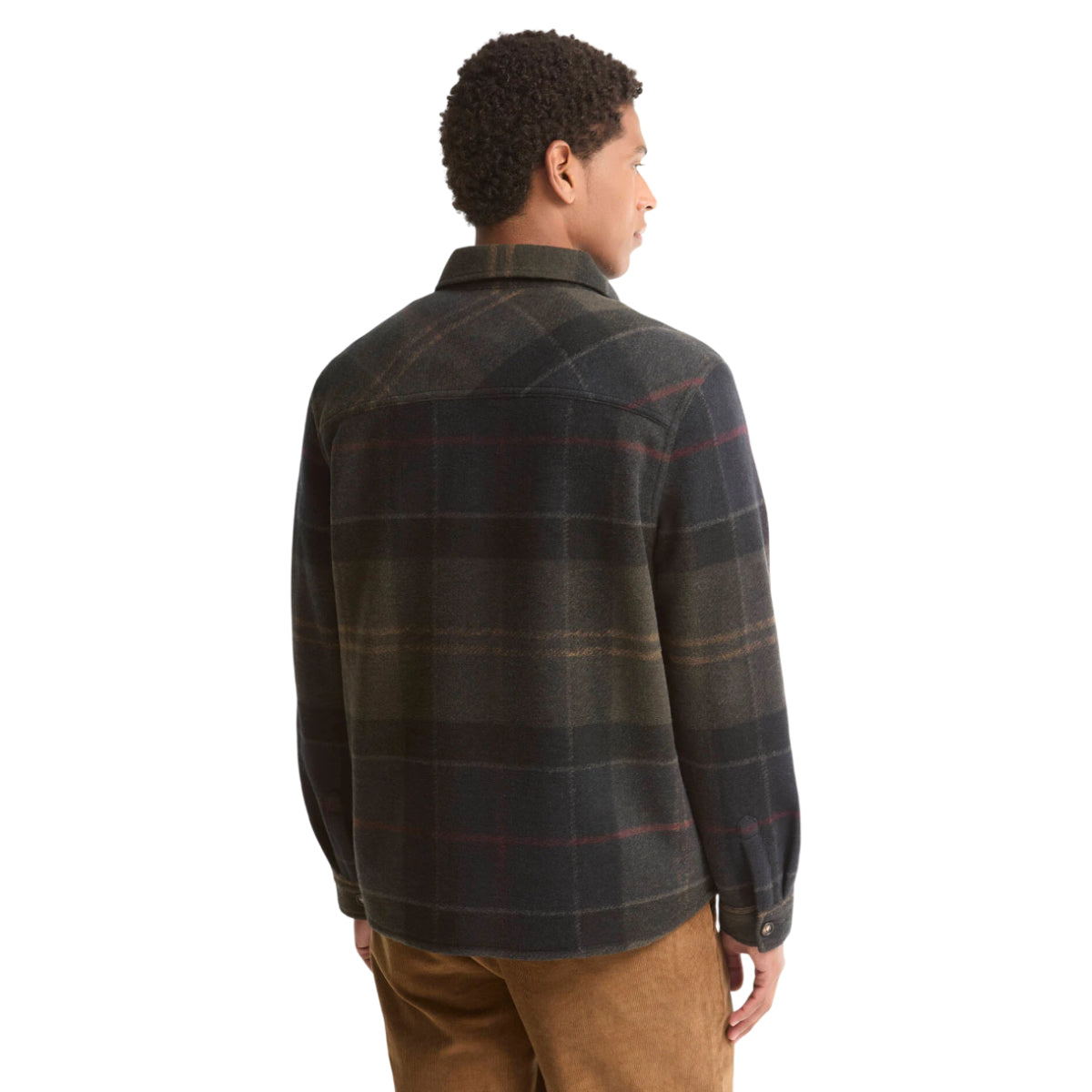 Woodlane brushed check overshirt