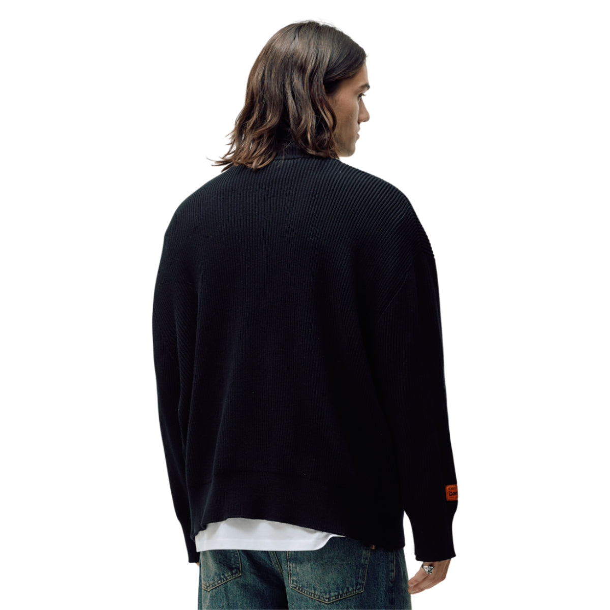 Oversized full zip knit