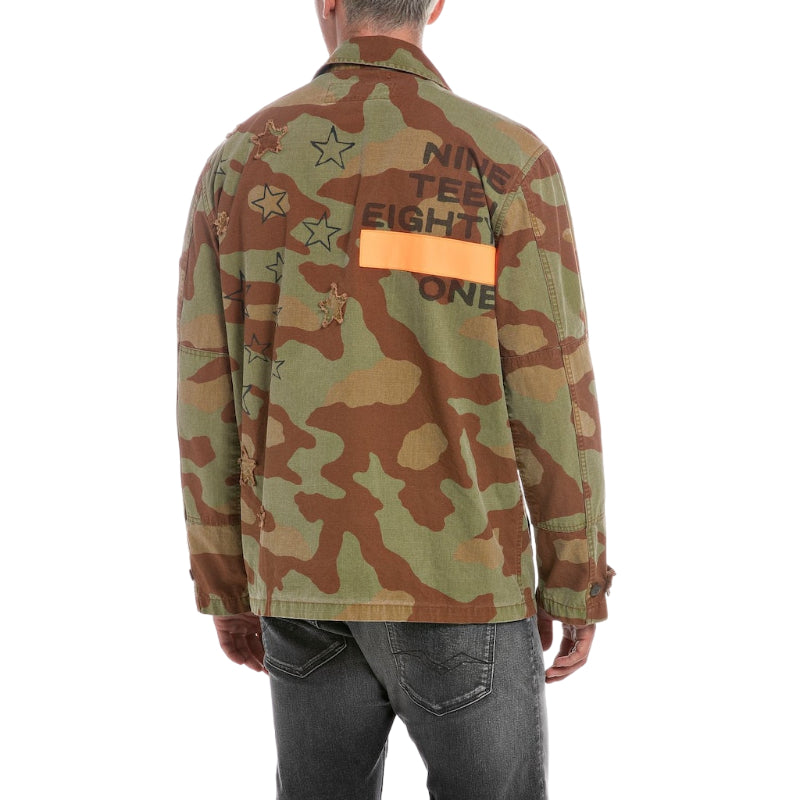 Replay overshirt camo