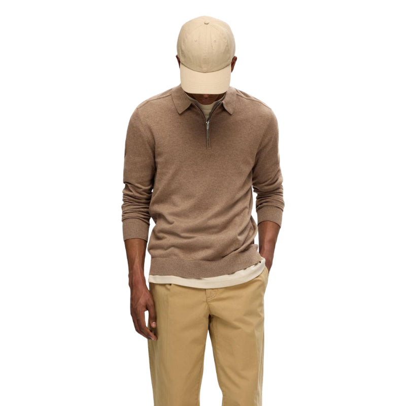 Berg Ls Half Zip Polo