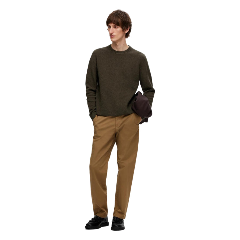 Ross Ls Knit Structure crew
