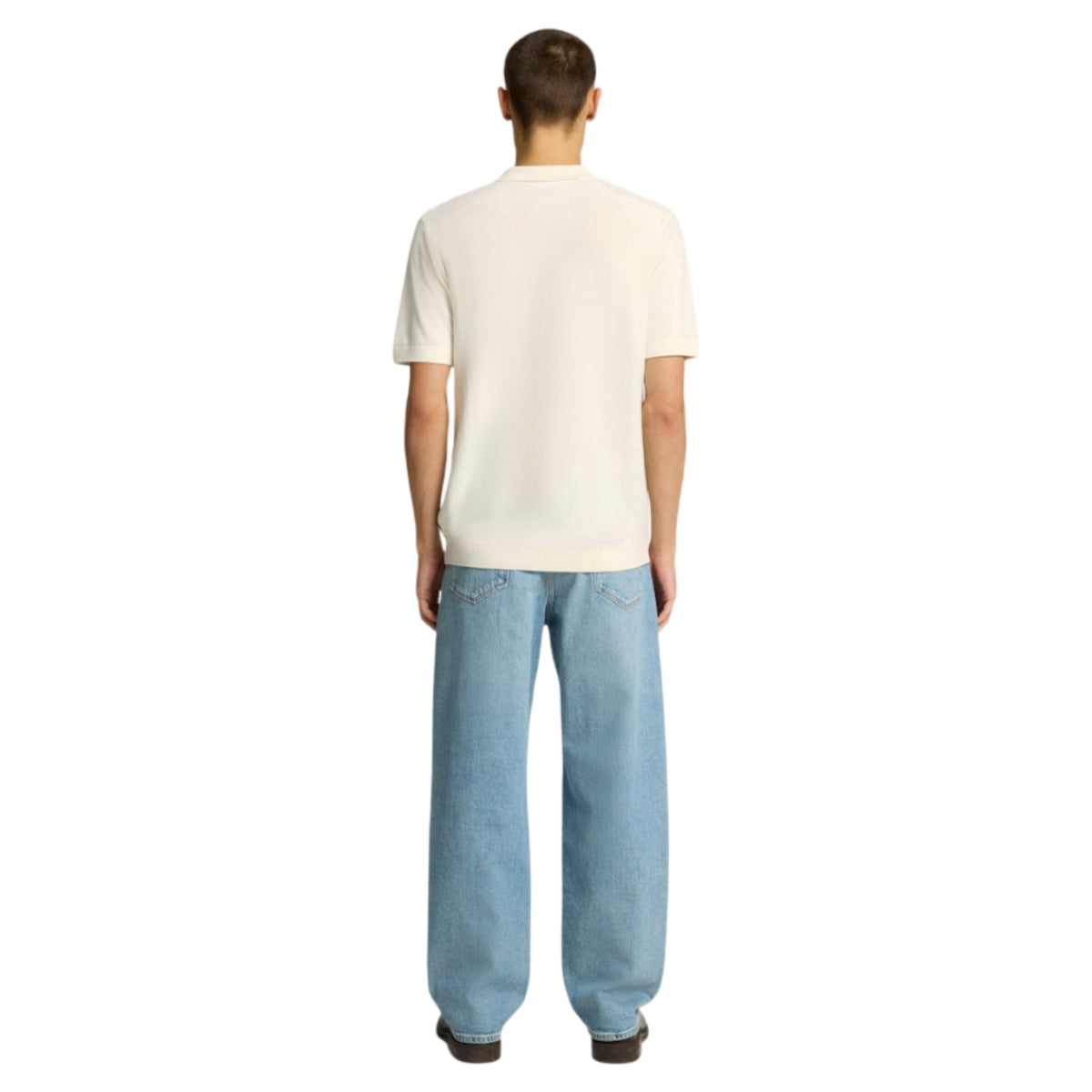 Mattis ss knit stripe polo