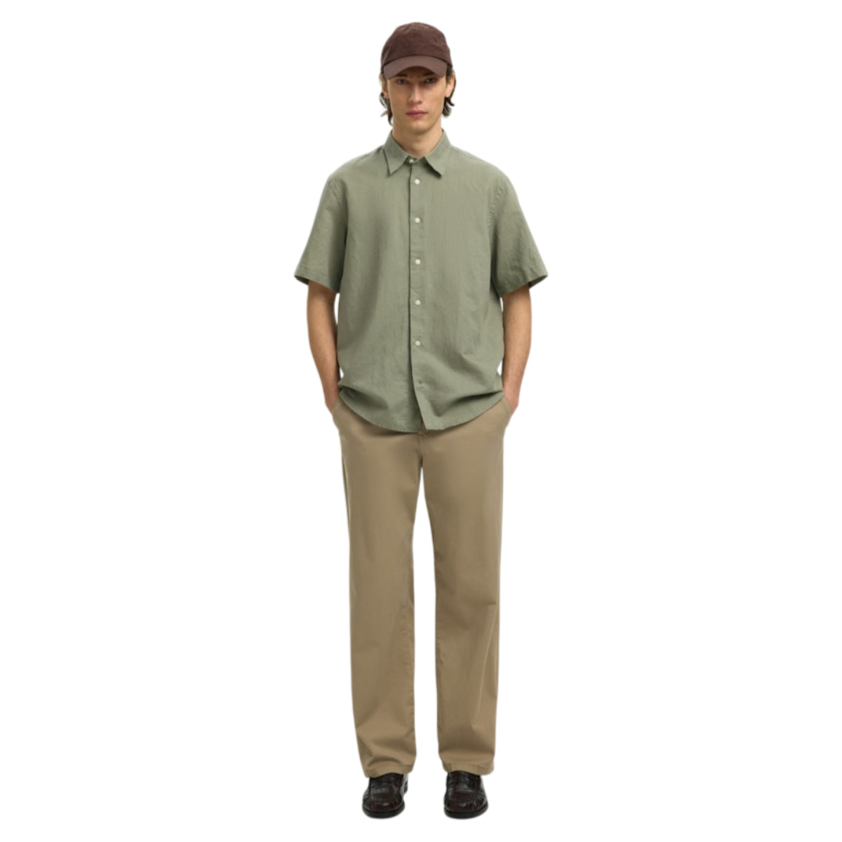 Clay linenblend shirt