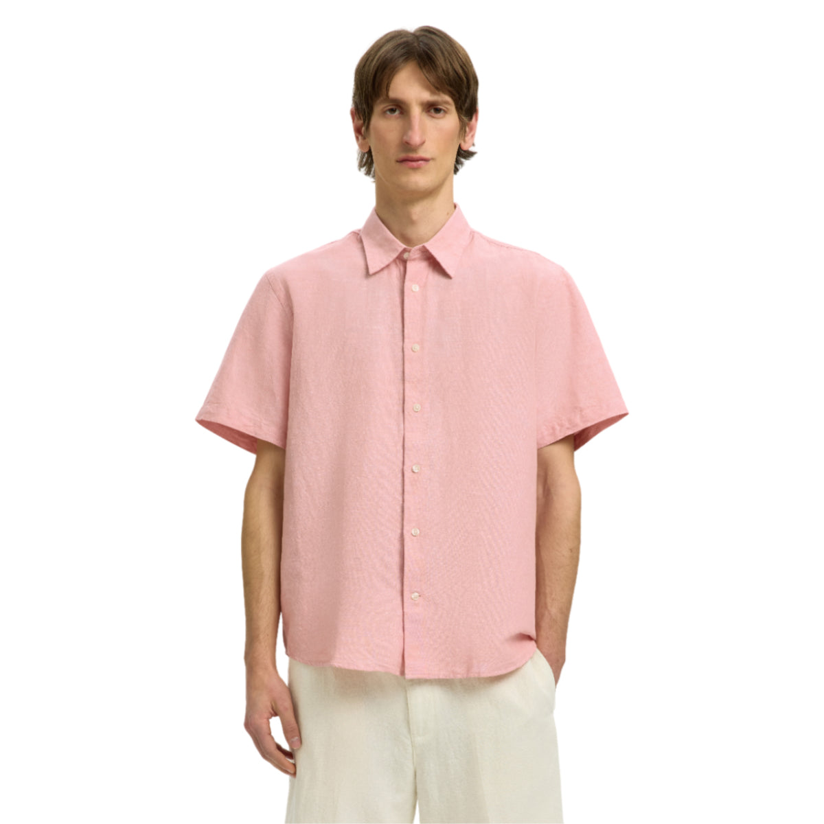 Clay linenblend shirt