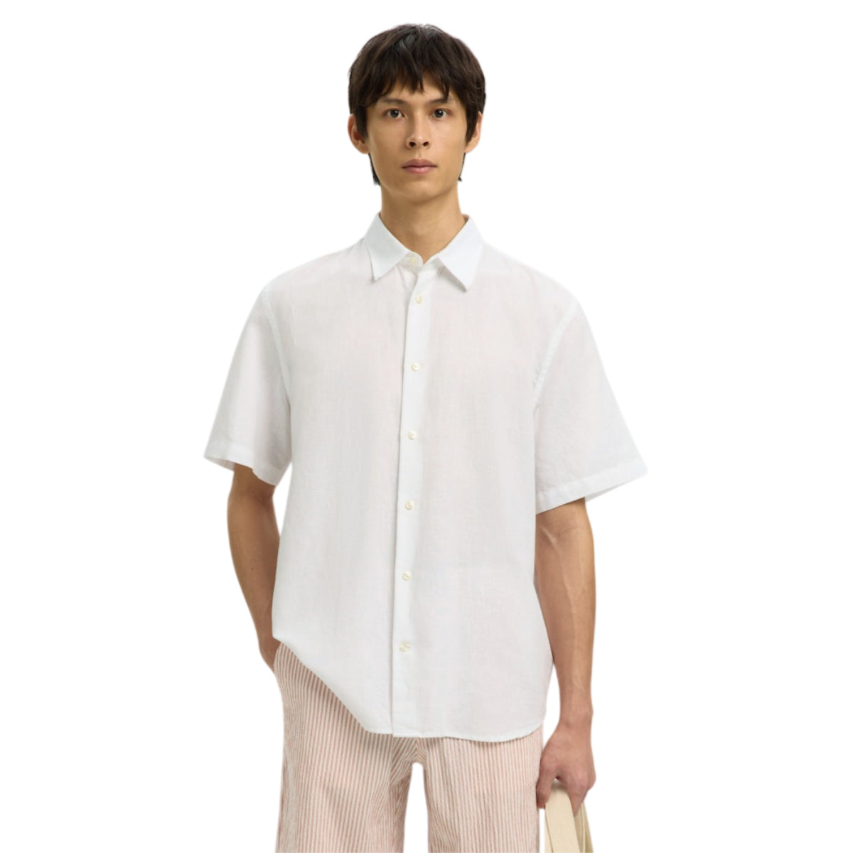 Clay linenblend shirt