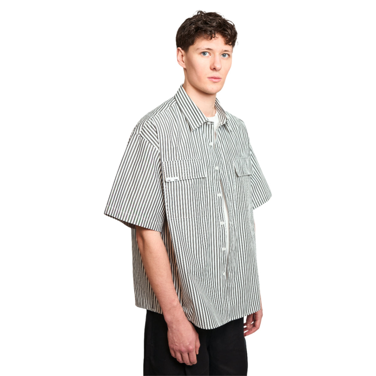 Short sleeve stripde shirt