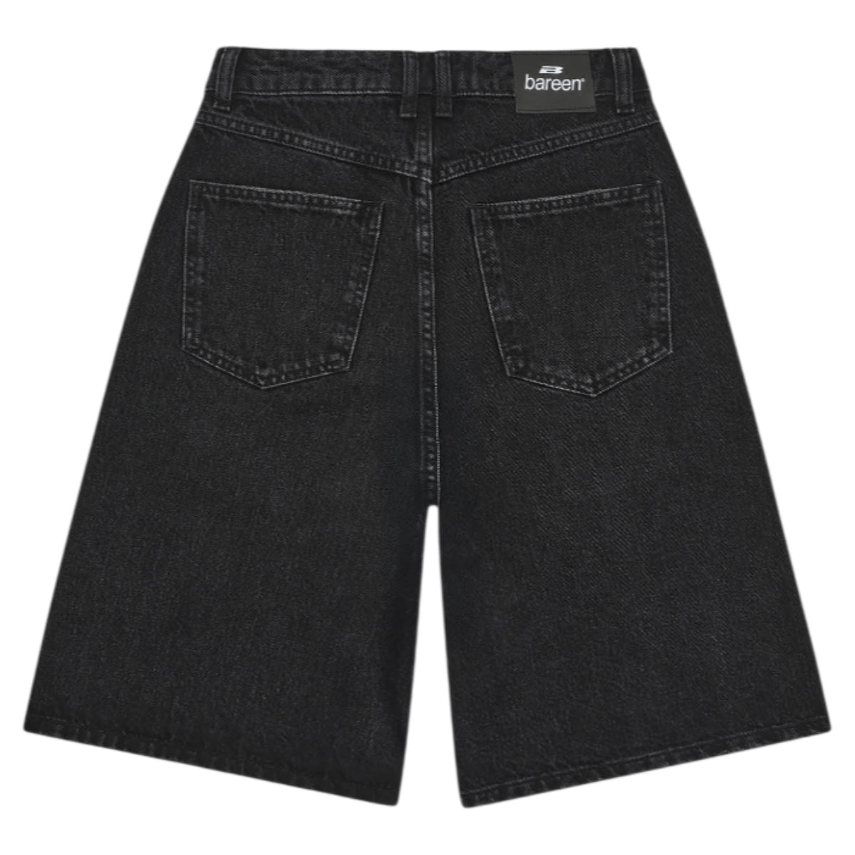 Straight denim shorts