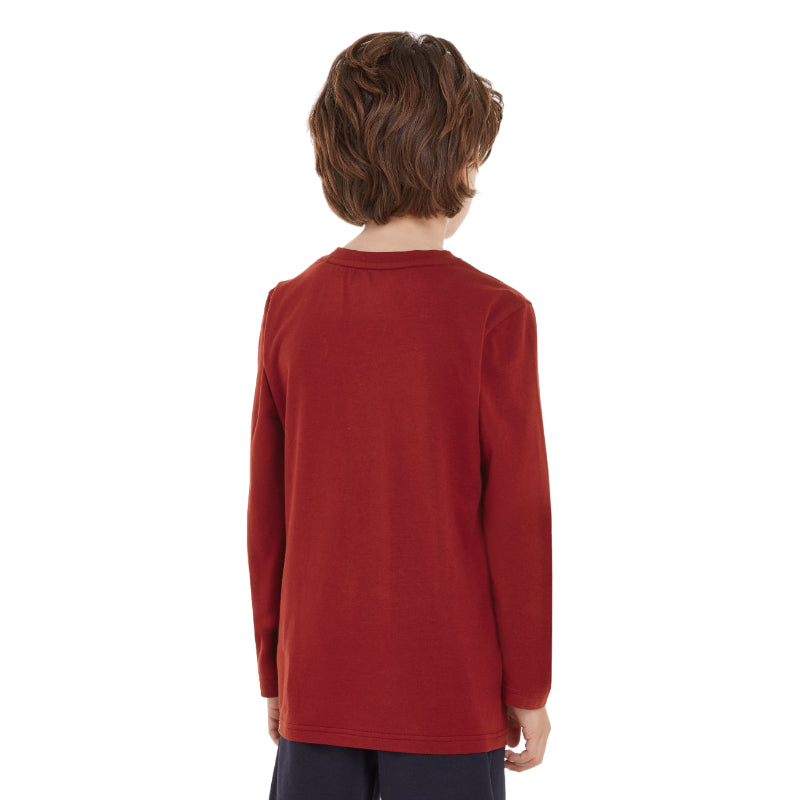 Tommy Hilfiger kids LS pijama with woven