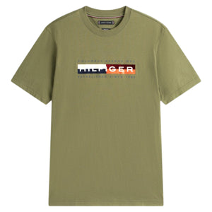 Colourblock graphic tee