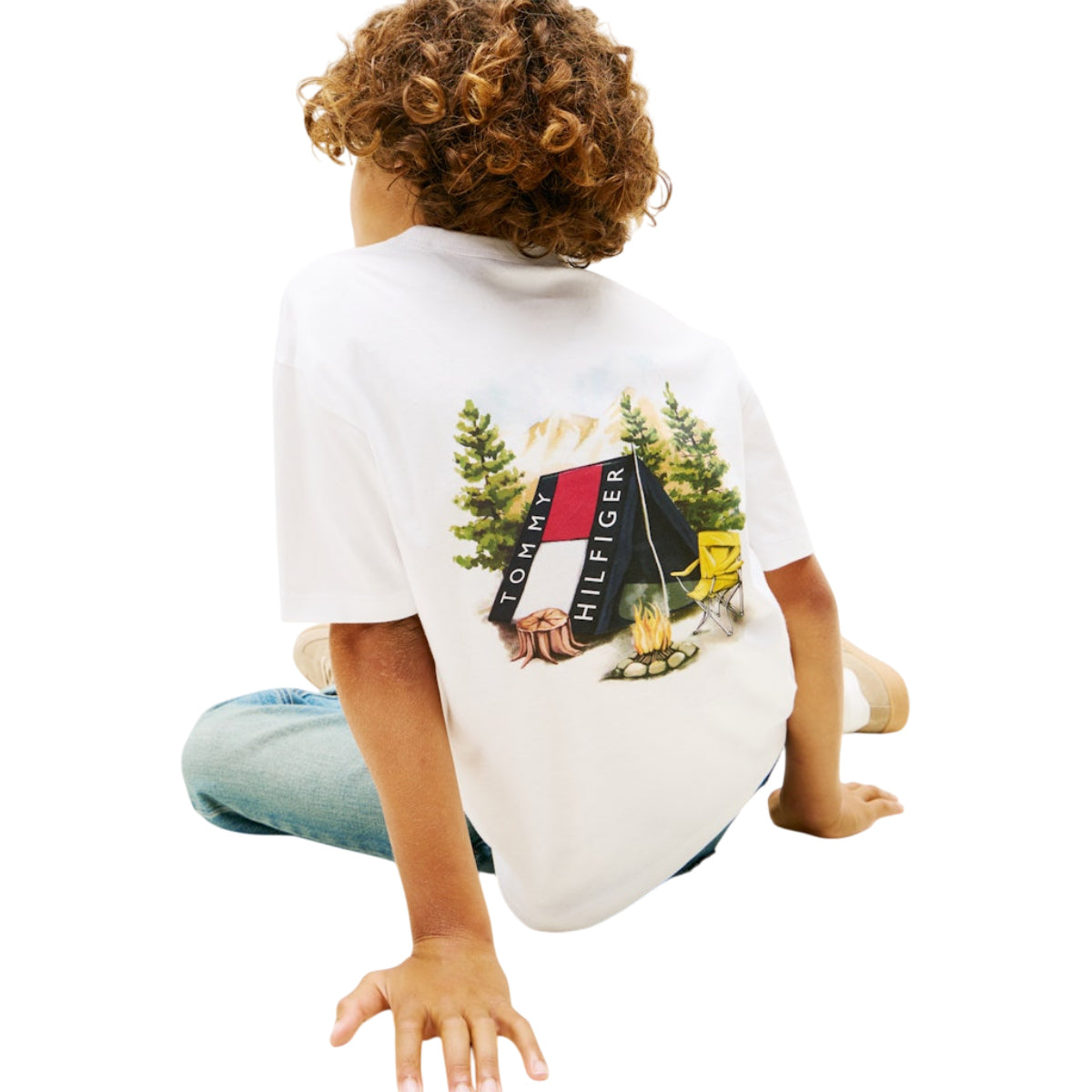 Camp tommy print tee