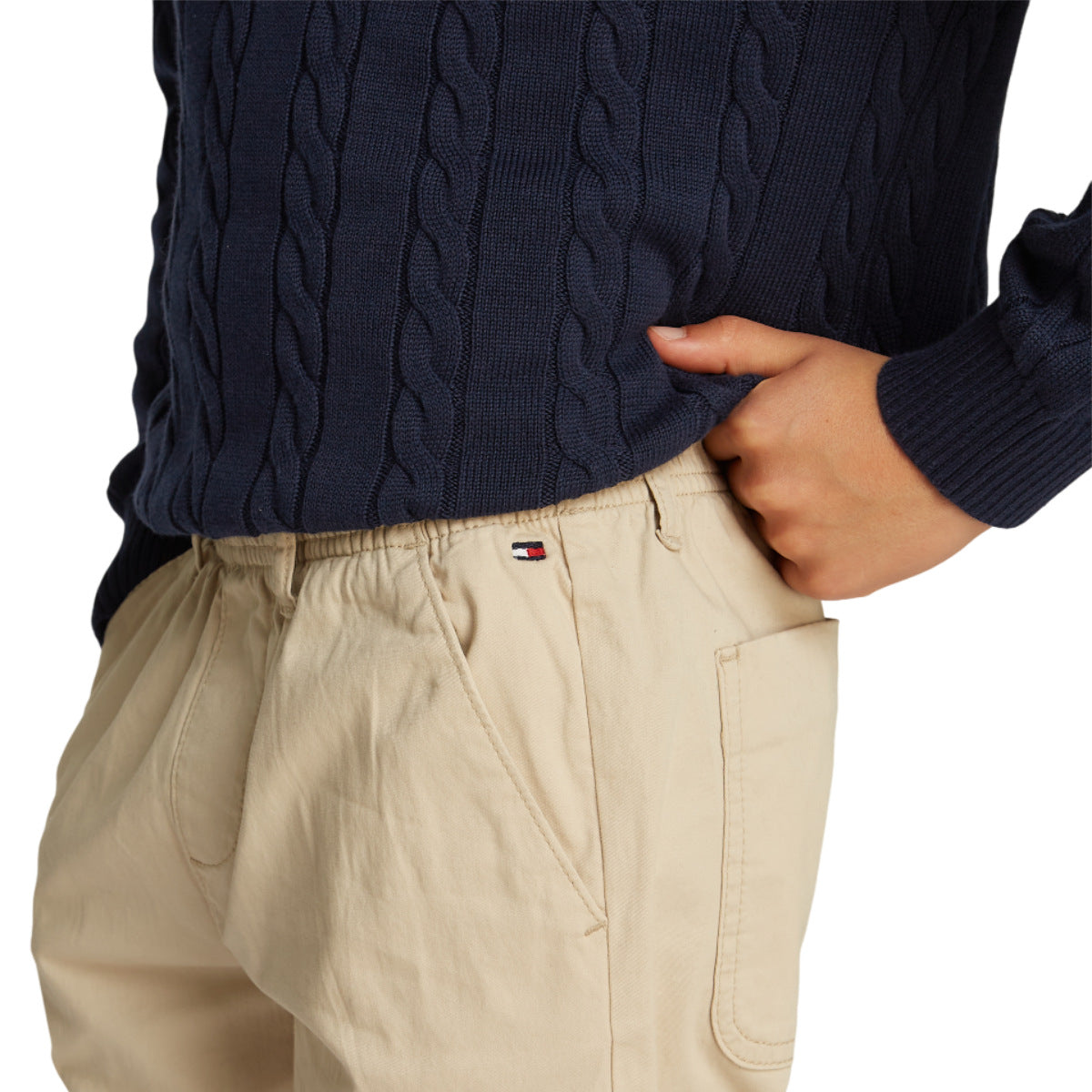 Crew neck cotton cab