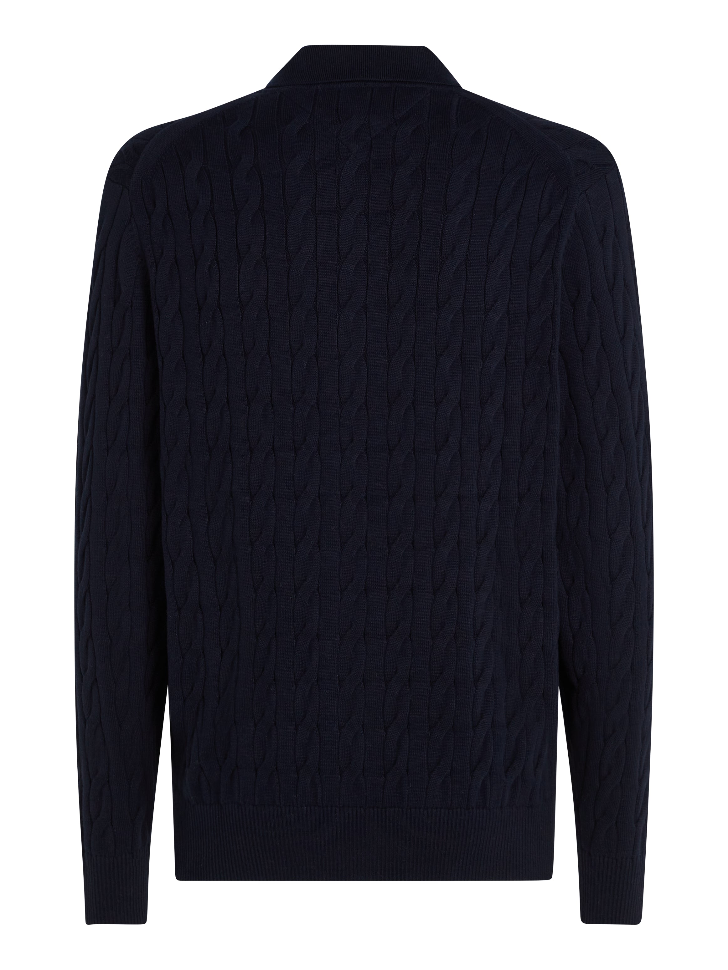 calssic cable polo zip