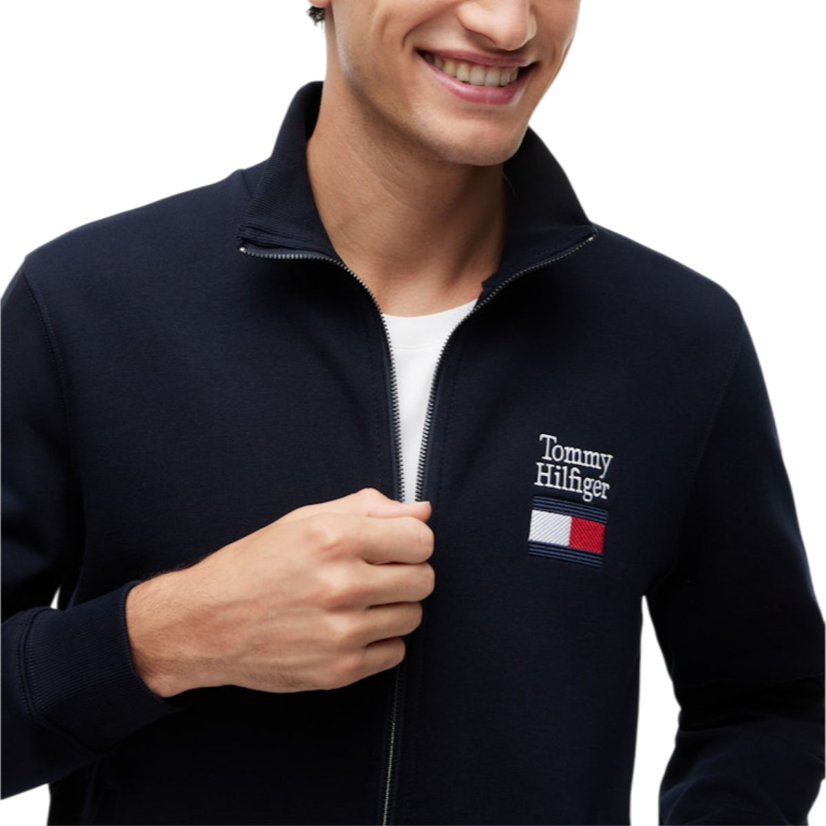 Tommy embro. flag stand collar