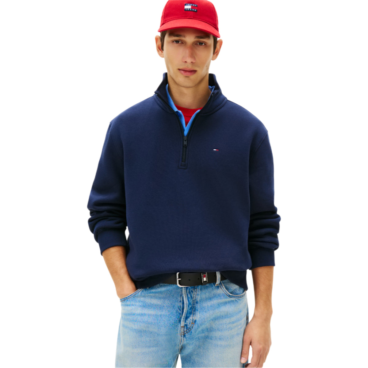 Tjm reg fleece 1/4 zip mock