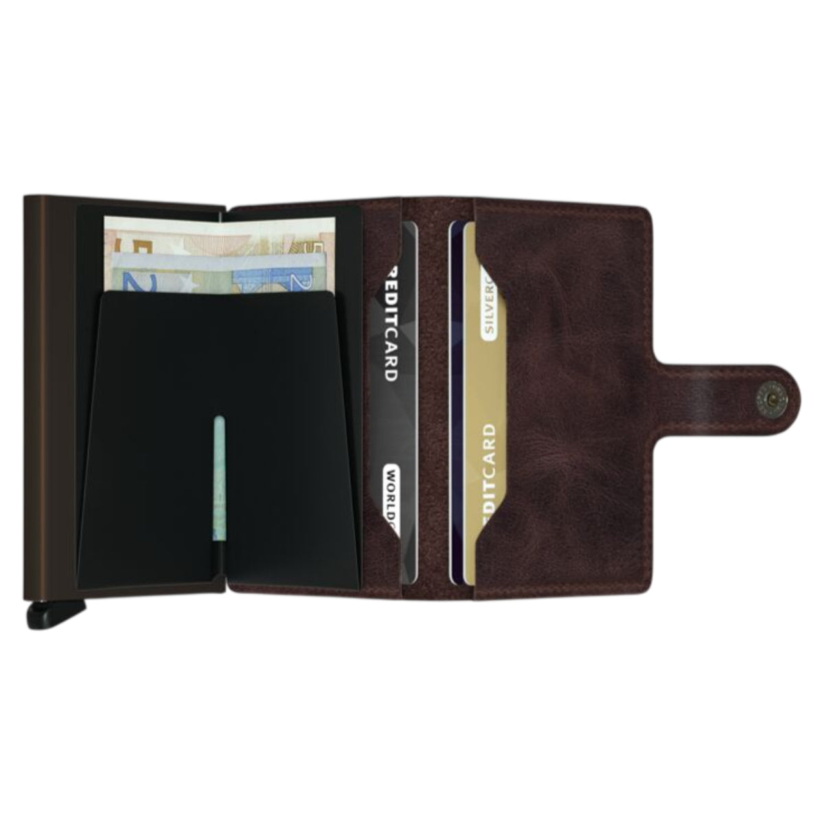Miniwallet vintage chocolate