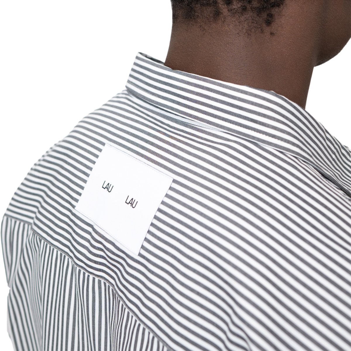 Black striped shirt