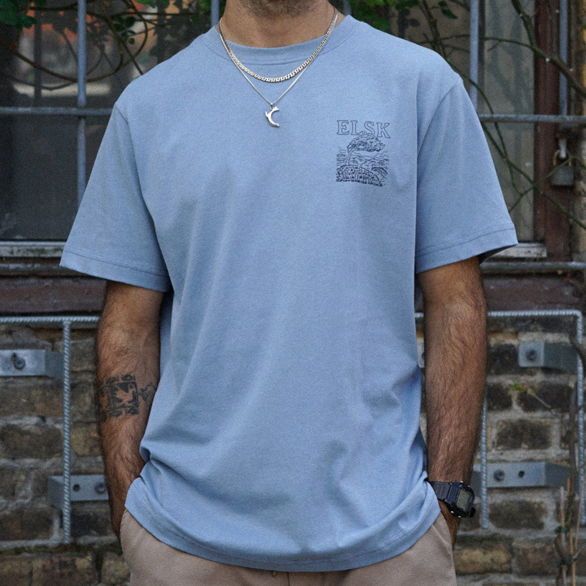 Wind ch men's brushed t-shirt