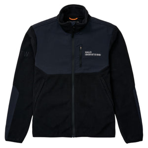 Blocked zip fleece